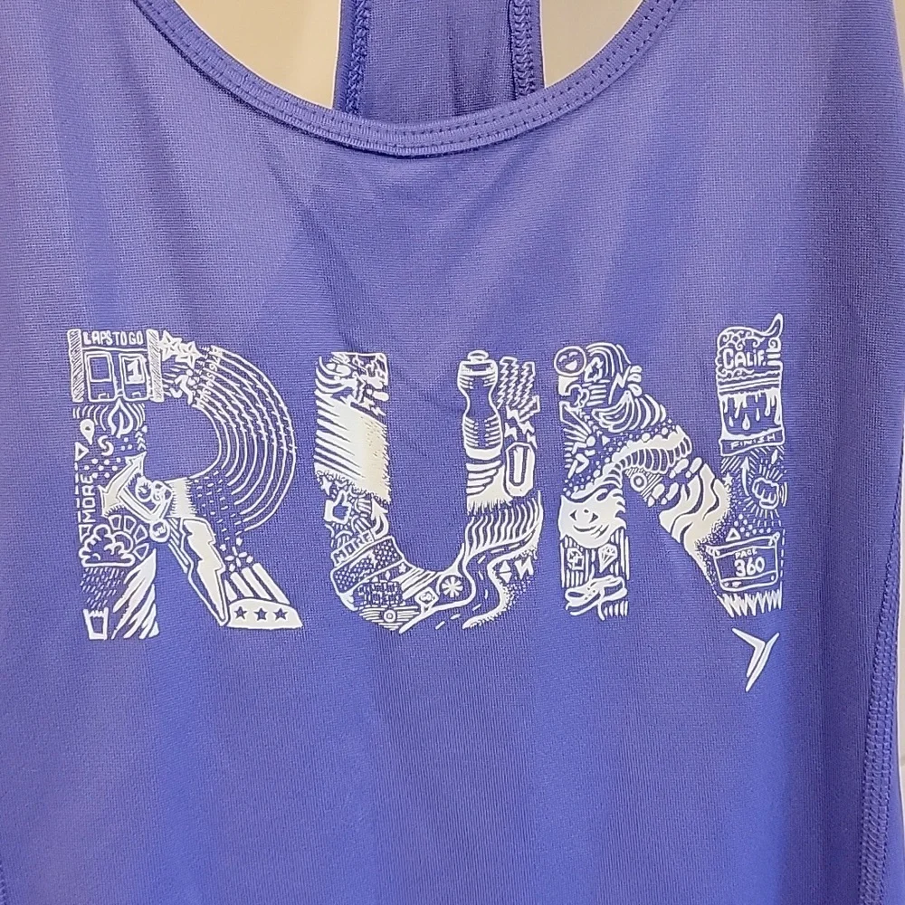 Old Navy Active RUN Purple Racerback Tank - Picture 3 of 5